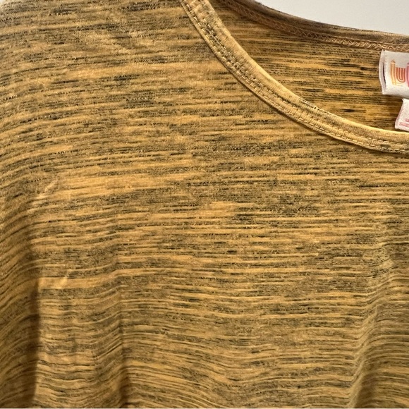 Casual Yellow Striped T-Shirt - Picture 3 of 6